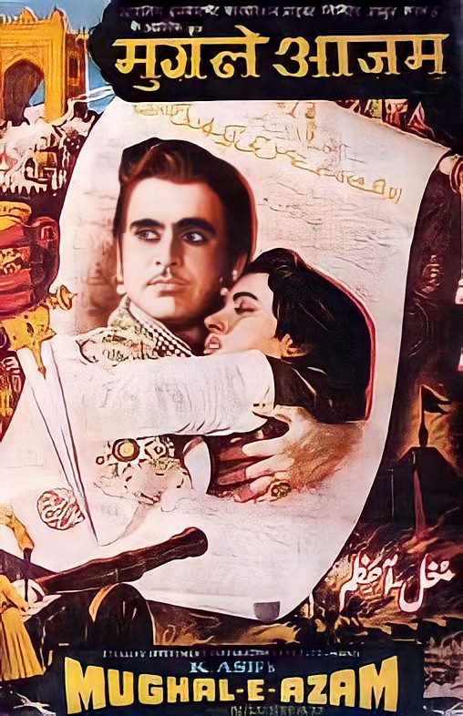 TOP TEN iconic MOVIES from Dilip Kumar's superhit movies over six decades. Mughal-E-Azam 1960 HD Poster Death